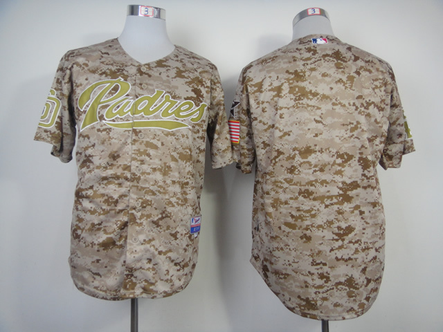 MLB San Diego Padres Blank Camo 2014 Jersey