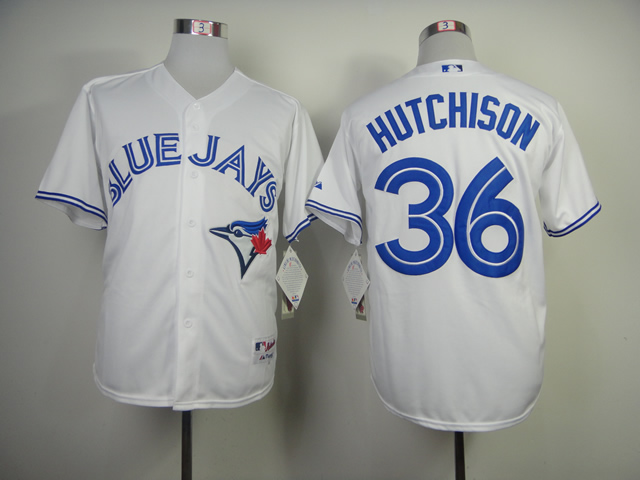 MLB Toronto Blue Jays #36 Hutchison White Jersey