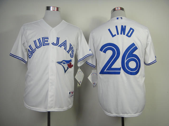 MLB Toronto Blue Jays #26 Lind White Jersey