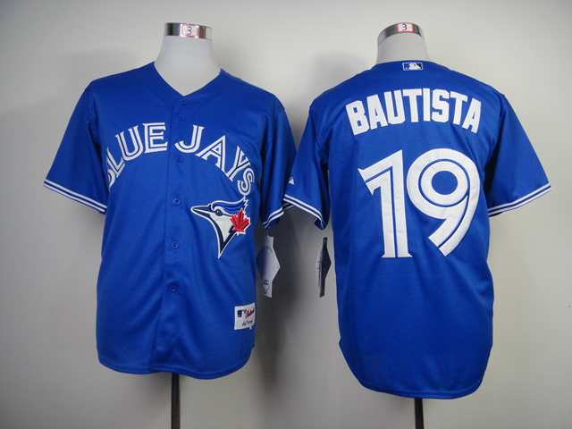 MLB Toronto Blue Jays #19 Bautista Blue Jersey