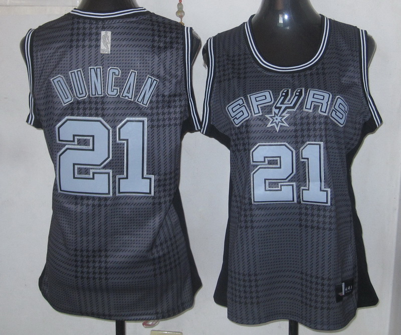 NBA San Antonio Spurs #21 Duncan Women Jersey