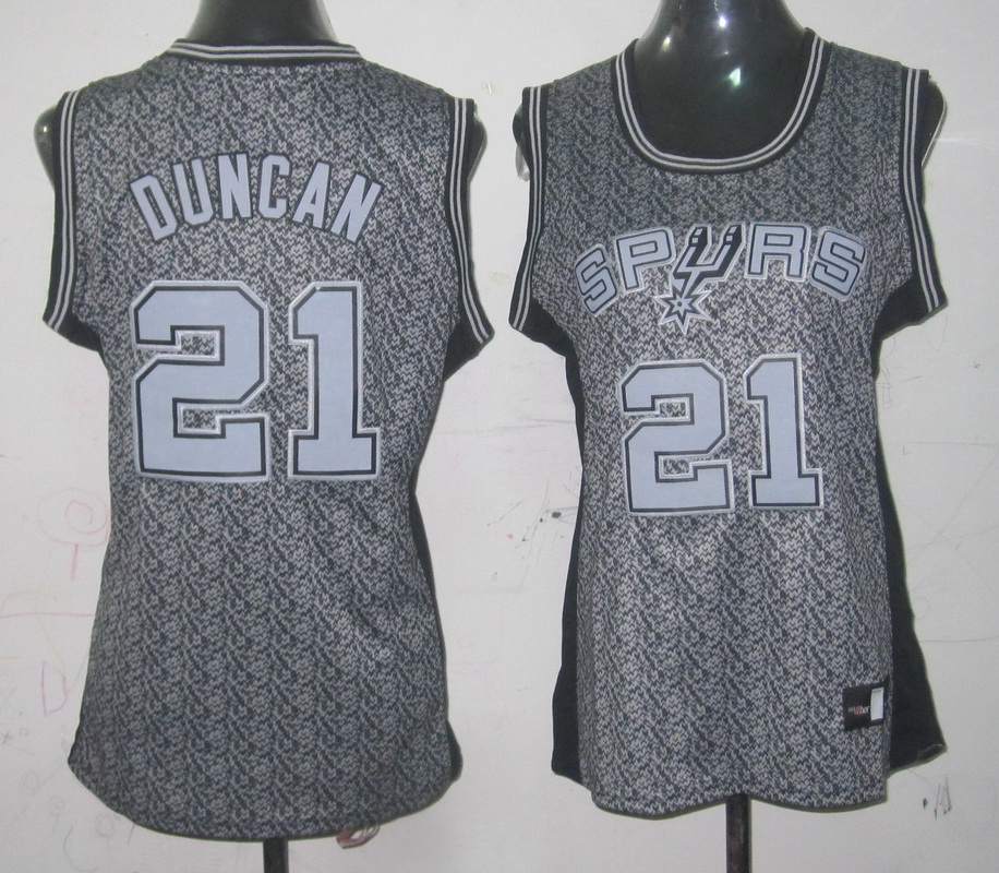 NBA San Antonio Spurs #21 Duncan Camo Women Jersey