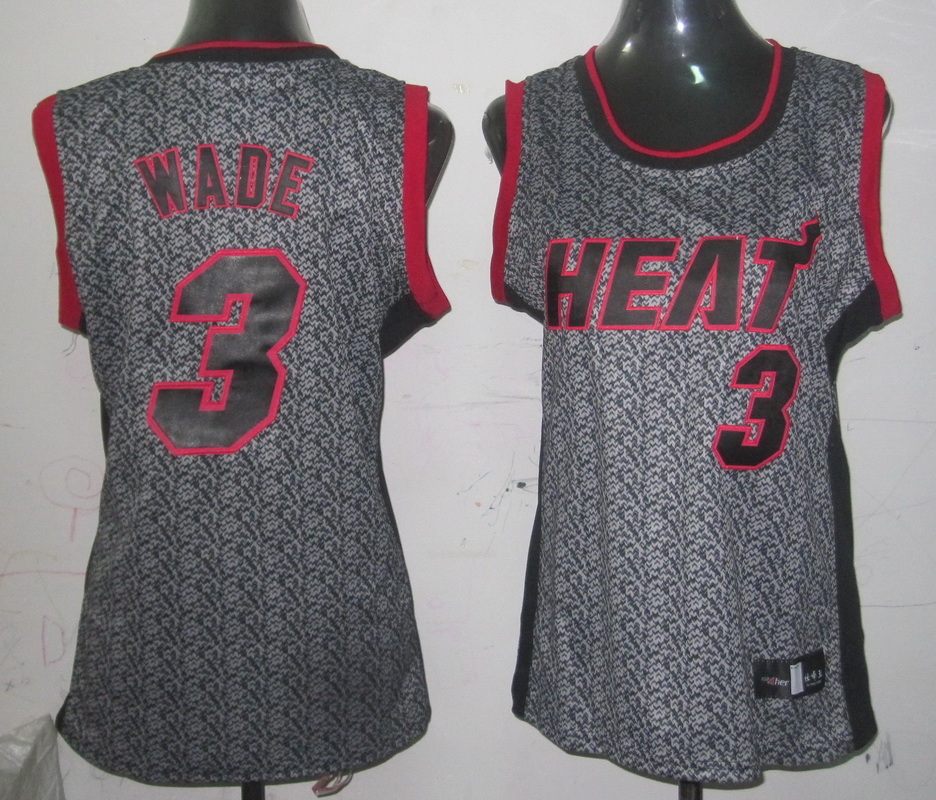 NBA Miami Heat #3 Wade Women Jersey 3