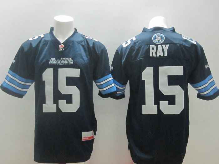 NCAA CFL Toronto Argonauts #15 Ricky Ray Blue Jersey