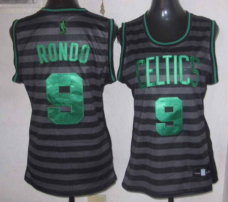 NBA Boston Celtics #9 Rondo Women Jersey 3