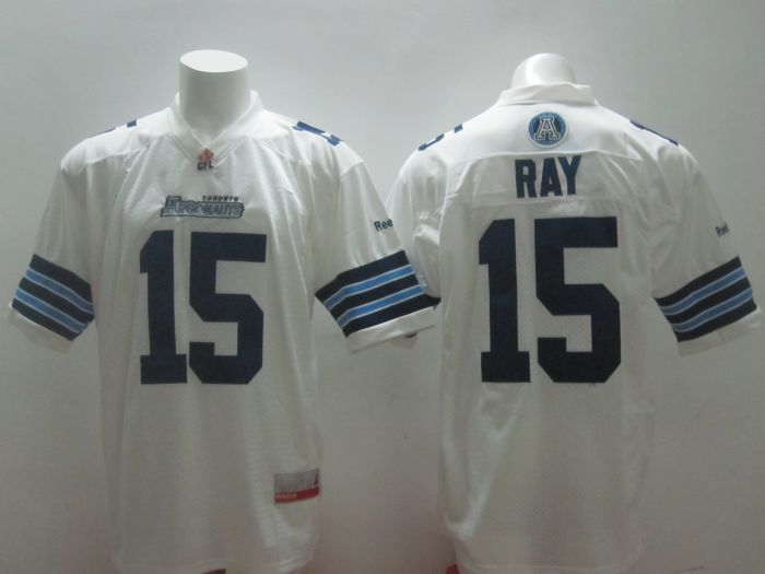 NCAA CFL Toronto Argonauts #15 Ricky Ray White Jersey