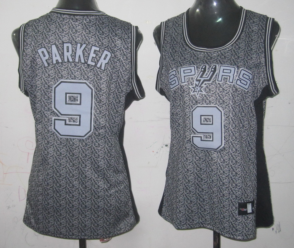 NBA San Antonio Spurs #9 Parker Camo Women Jersey