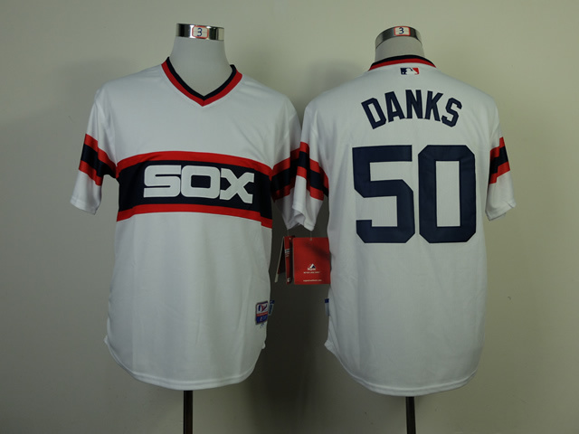 MLB Chicago  White Sox #50 Danks White New Jersey