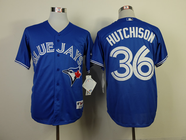 MLB Toronto BLUE JAYS #36 Hutchison Blue Jersey