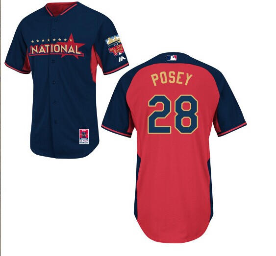 MLB San Francisco Giants #28 Posey 2014 All Star Jersey