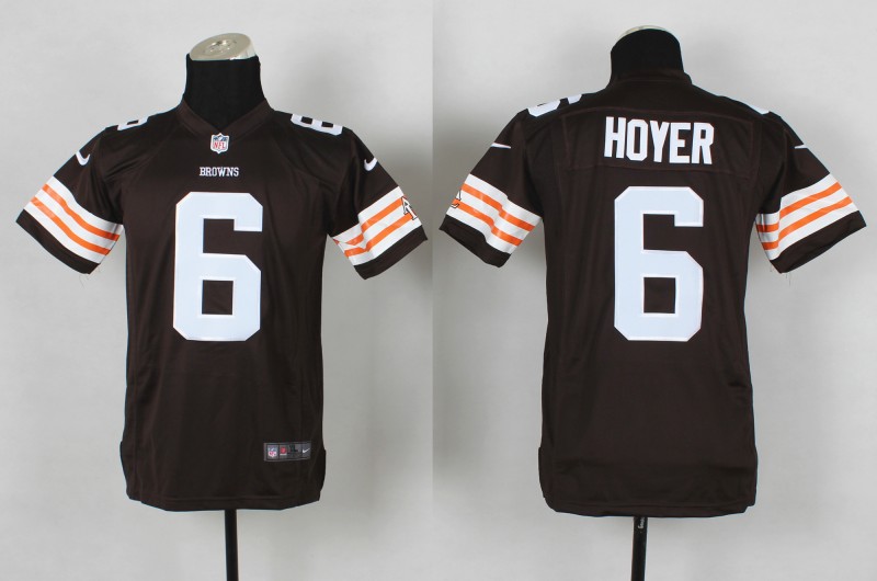 Nike NFL Cleveland Browns #6 Hoyer Brown Youth Jersey