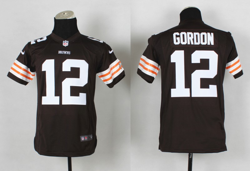 Nike Cleveland Browns #12 Gordon Brown Youth Jerseys