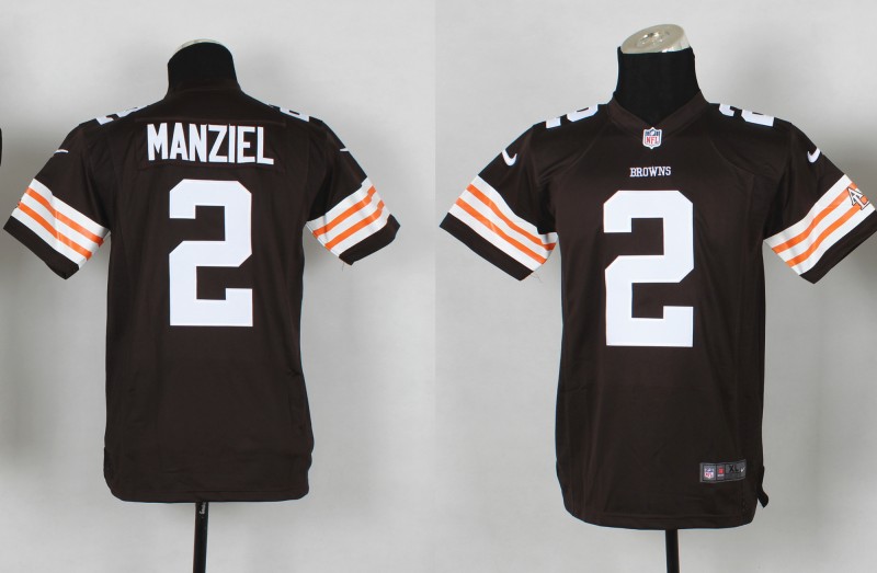 Nike Cleveland Browns #2 Manziel Brown Youth Jerseys