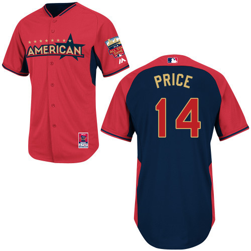 MLB Tampa Bay Rays #14 David Price 2014 All Star Jersey