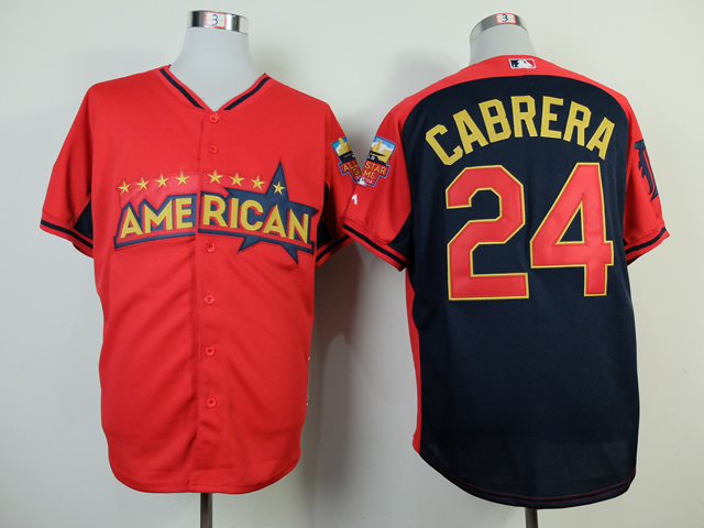 MLB Detroit Tigers #24 Cabrera 2014 All Star Jersey