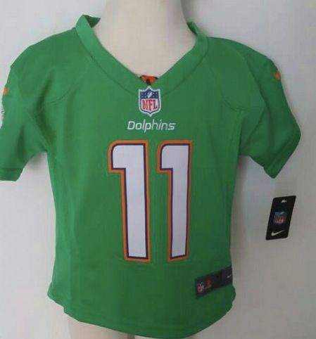 Nike Miami dolphins #11 Wallance Green Kids Jersey 2-5T