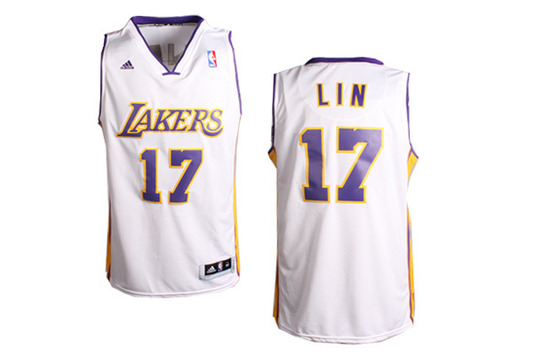 NBA Los Angeles Lakers #17 Lin White Jersey