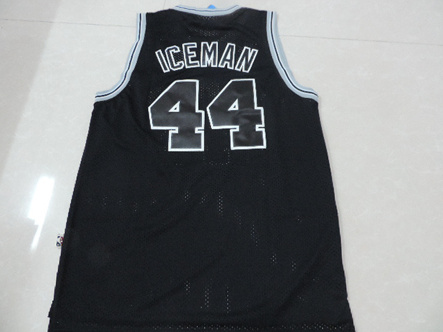 NBA San Antonio Spurs #44 Iceman Black Jersey