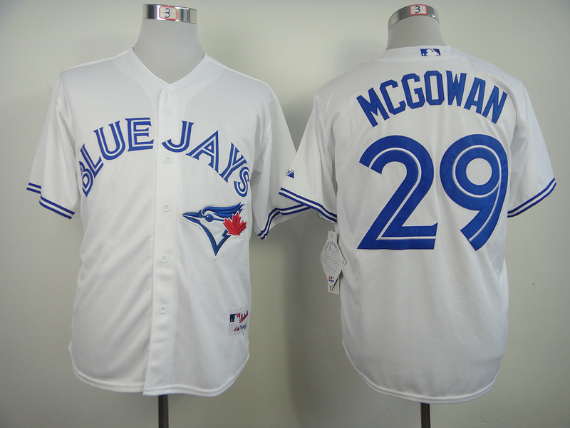 MLB Toronto Blue Jays #29 Mcgowan White Jersey