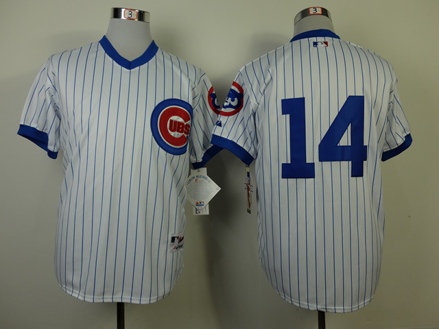 MLB Chicago Cubs #14 White Pinstripe 1988th Jersey