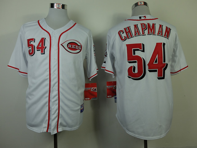 MLB Cincinnati Reds #54 Chapman White MLB Jersey