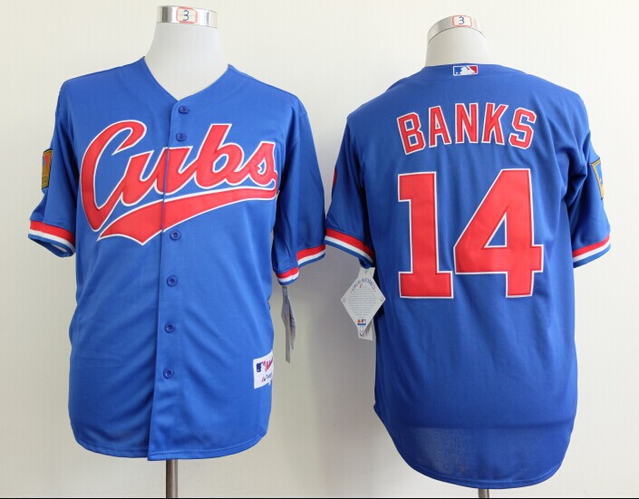 Chicago Cubs Authentic 1969 Turn 14 Binks Blue Jersey