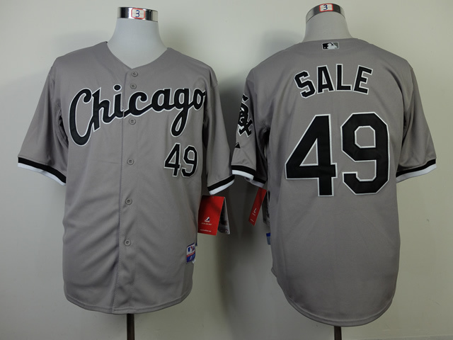 MLB Chicago White Sox #49 Chris Sale Grey Jersey