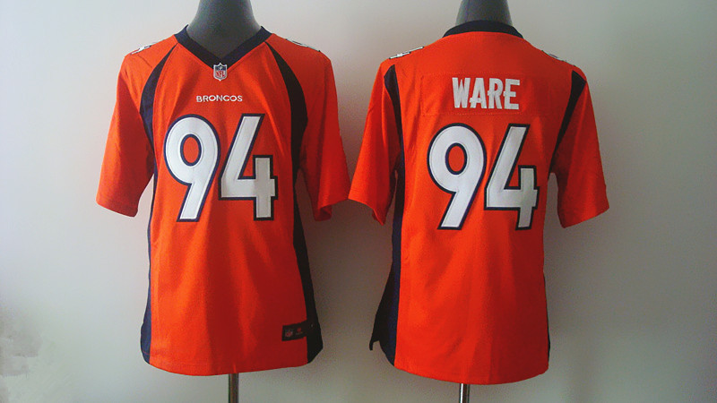 Nike Denver broncos #94 Ware Orange Kids Jersey