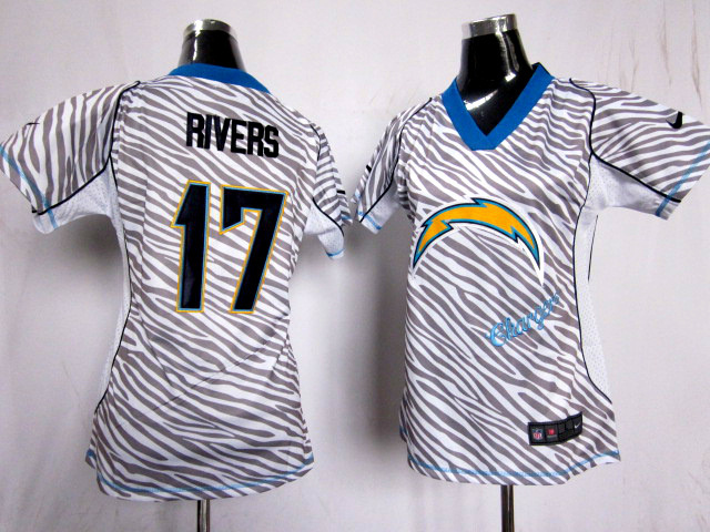 Women Nike Loving San Diego Chargers #17 Phillip Rivers Pink Jersey