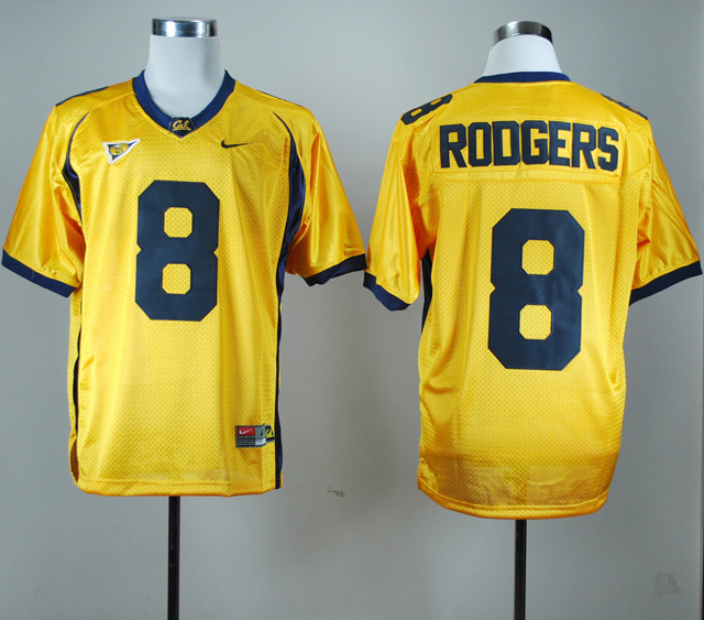 Nike California Golden Bears Aaron Rodgers 8 Golden College Football Jersey