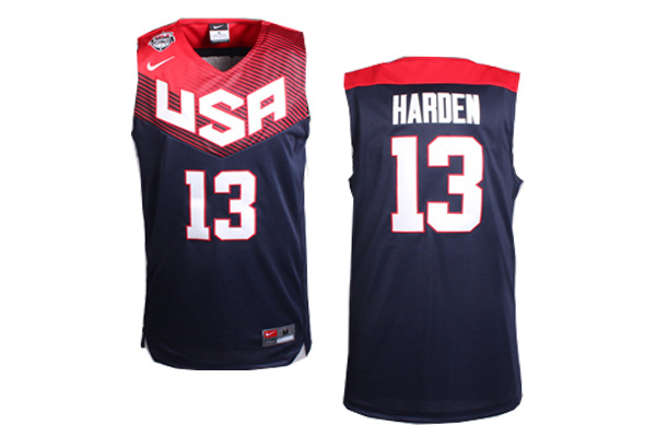 NBA USA Team #13 Harden Blue Jersey