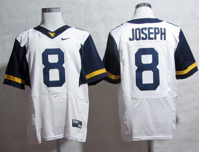 Nike West Virginia Mountaineers Karl Joseph 8 College Football Elite Jerseys - White