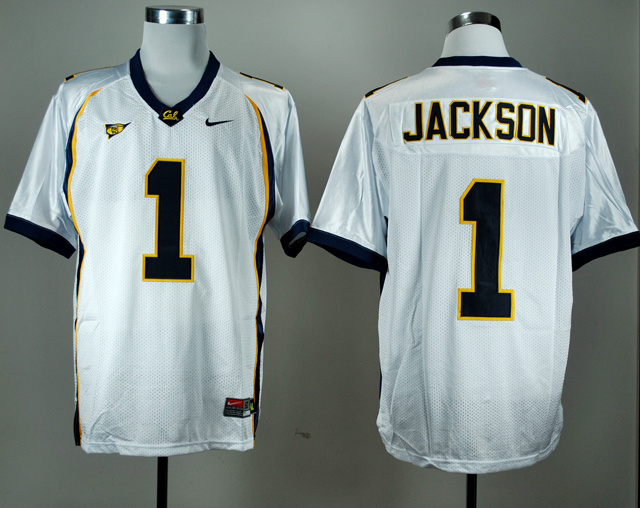 Nike California Golden Bears DeSean Jackson 1 White College Football Jersey