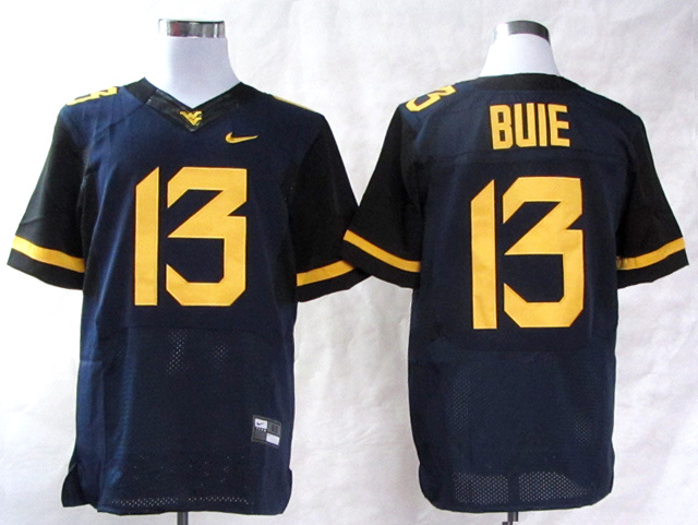 Nike West Virginia Mountaineers Andrew Buie 13 College Football Elite Jerseys - Blue