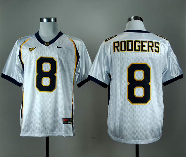 Nike California Golden Bears Aaron Rodgers 8 White College Football Jersey