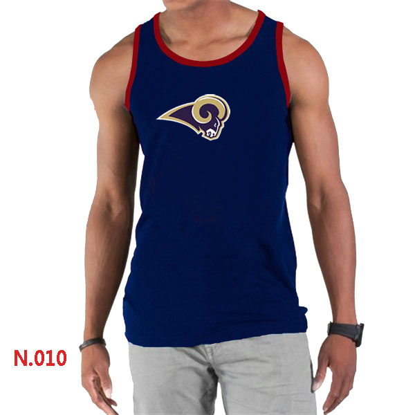 Nike NFL St.Louis Rams Sideline Legend Authentic Logo men Tank Top D.Blue