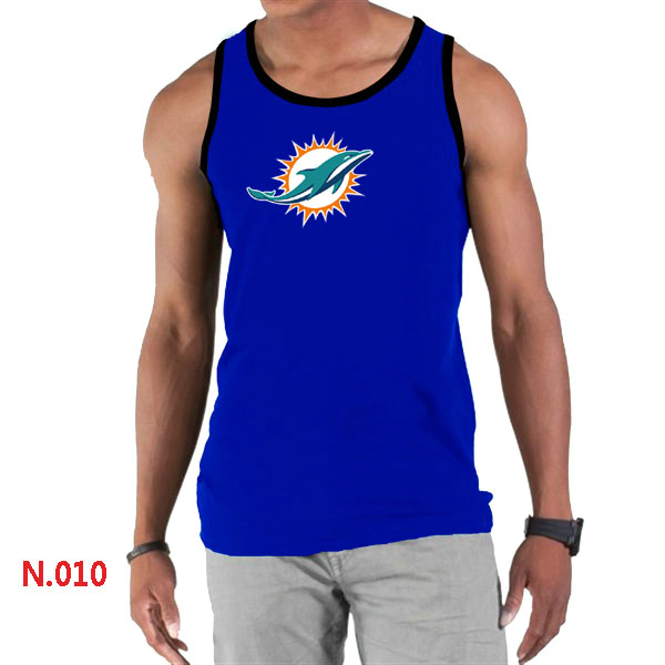 Nike NFL Miami Dolphins  Sideline Legend Authentic Logo men Tank Top Blue