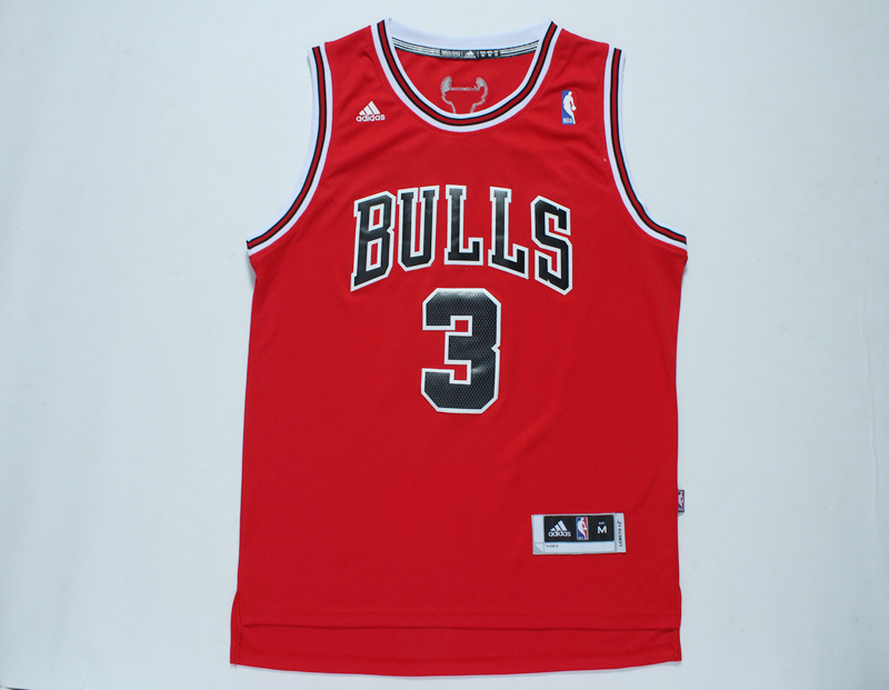 NBA Chicago Bulls #3 McDermott Red New Jersey