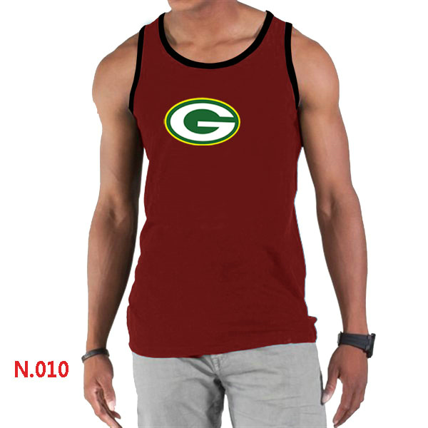 Nike NFL Green Bay Packers  Sideline Legend Authentic Logo men Tank Top Red