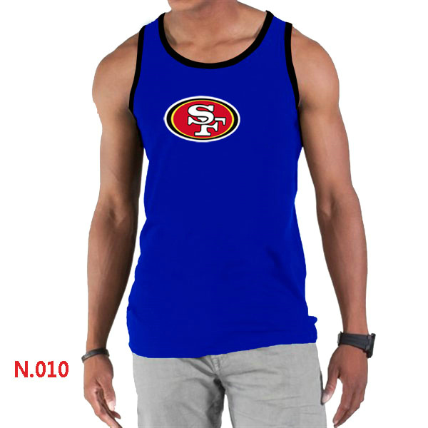 Nike NFL San Francisco 49ers Sideline Legend Authentic Logo men Tank Top Blue