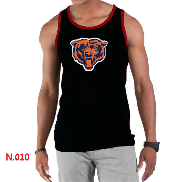 Nike NFL Chicago Bears  Sideline Legend Authentic Logo men Tank Top Black 2