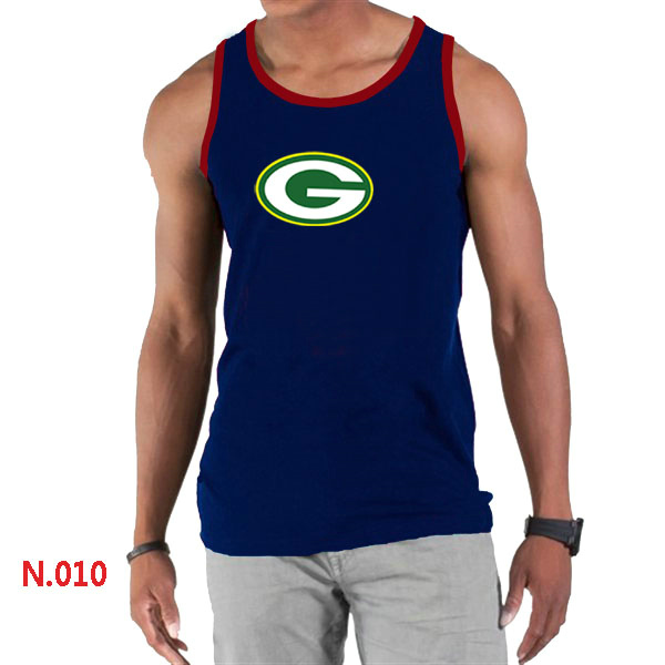 Nike NFL Green Bay Packers  Sideline Legend Authentic Logo men Tank Top D.Blue