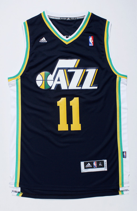 NBA Utah Jazz #11 Exum Black Jersey