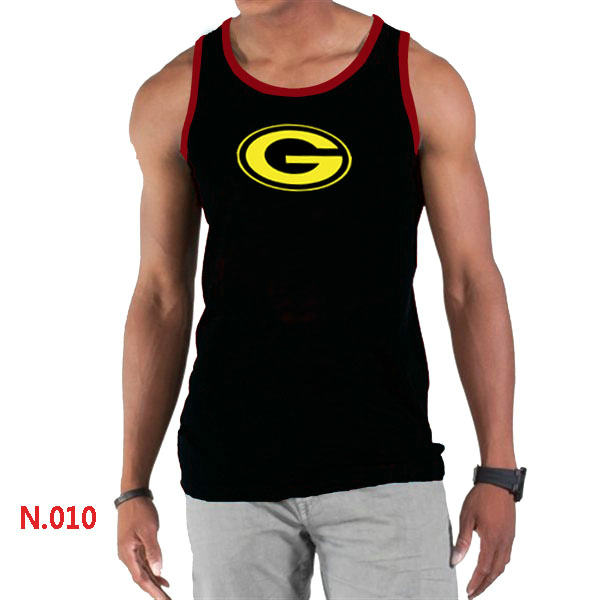 Nike NFL Green Bay Packers  Sideline Legend Authentic Logo men Tank Top Black 2