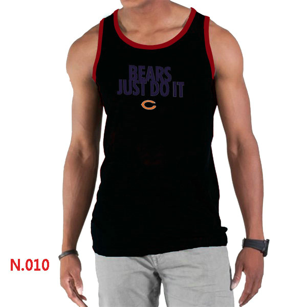 Nike NFL Chicago Bears  Sideline Legend Authentic Logo men Tank Top Black 3