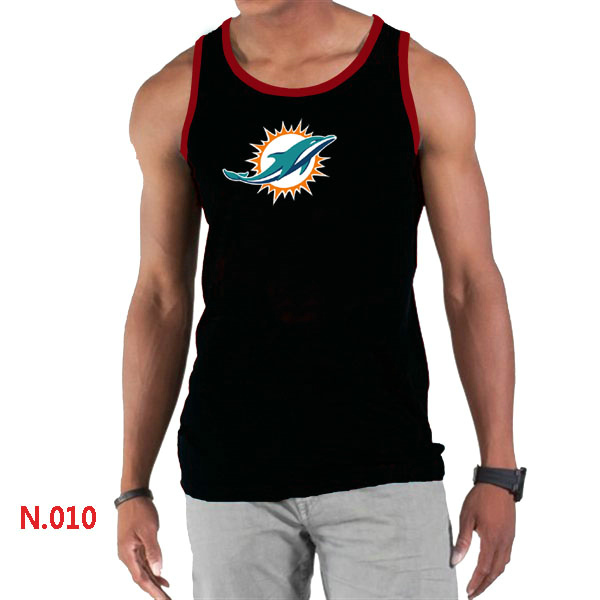 Nike NFL Miami Dolphins  Sideline Legend Authentic Logo men Tank Top Black