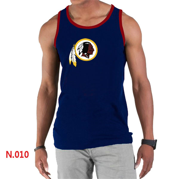 Nike NFL Washington Red  Skins Sideline Legend Authentic Logo men Tank Top D.Blue