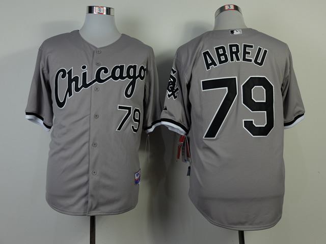 MLB Chicago White Sox #79 Jose Abreu Grey Jersey