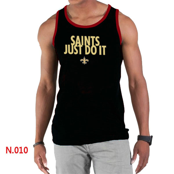 Nike NFL New Orleans Saints  Sideline Legend Authentic Logo men Tank Top Black 2