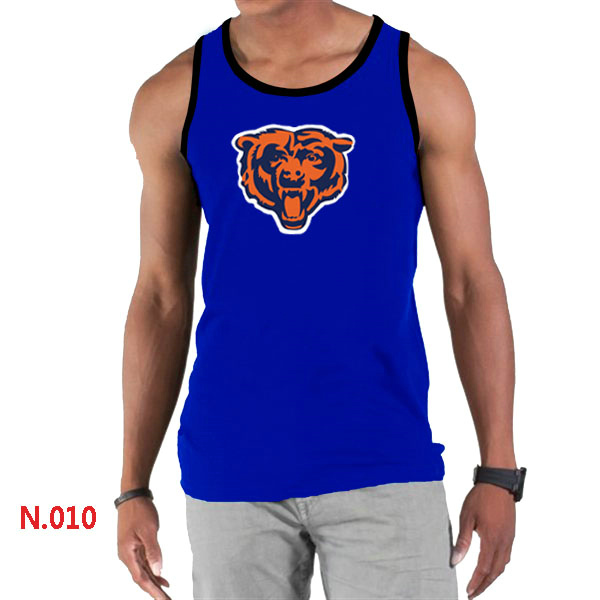 Nike NFL Chicago Bears  Sideline Legend Authentic Logo men Tank Top Blue 2